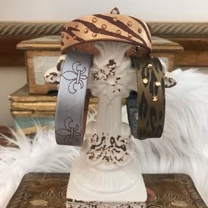 Etch artisans leather Bracelets